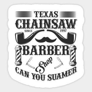 Barber Design Texas Chainsaw 69 Sticker